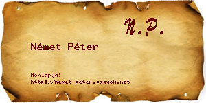 Német Péter névjegykártya